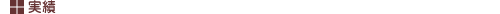 実績